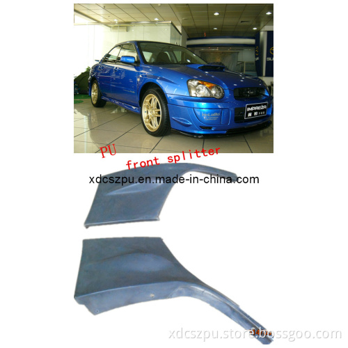 PU Plastic Body Kit for Subaru Impreza Front Splitter USA 8 # Style
